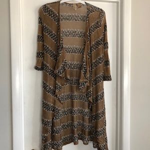 BKE Buckle Lace Long Cardigan Duster Sz Med NWOT